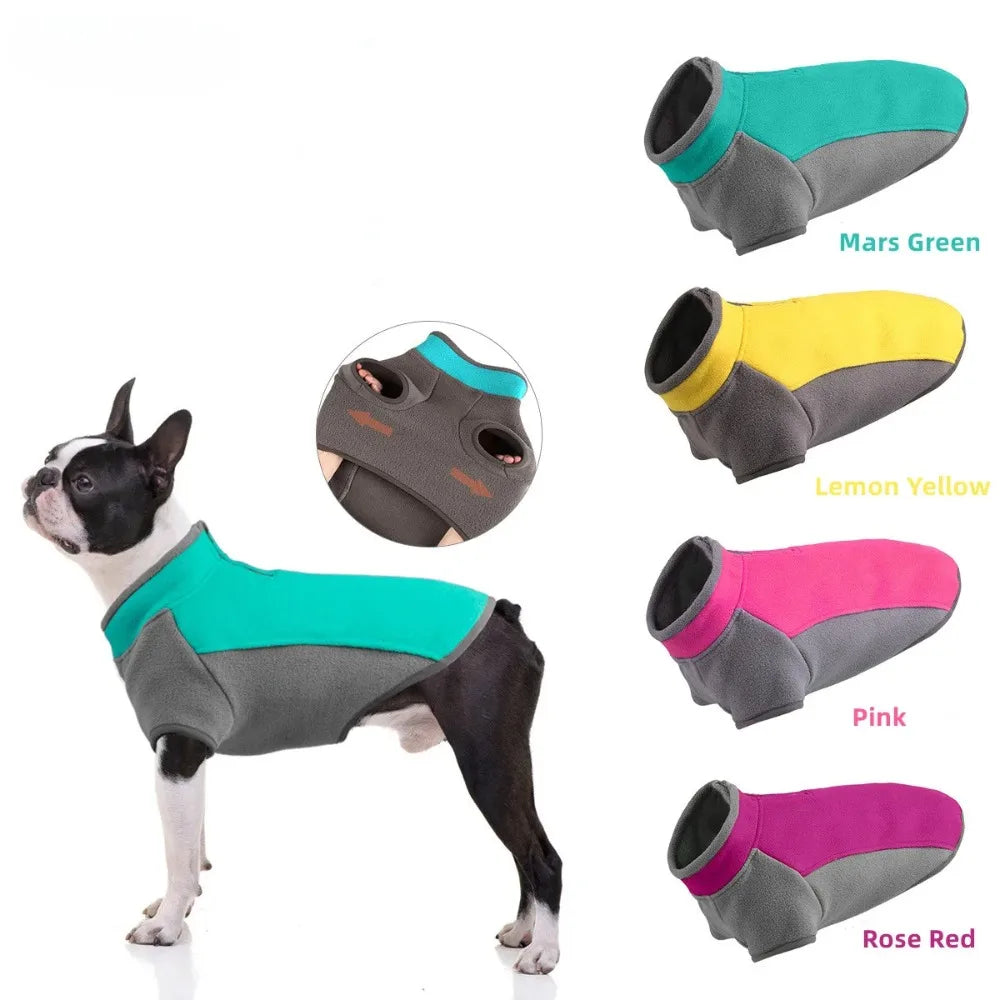 Pet Sweatshirt Clothes Dog Sweatshirt Winter for Medium Dog Puppy Warm Super Stretch Sweatshirt Hoodies Dog Warm Fleece Vest