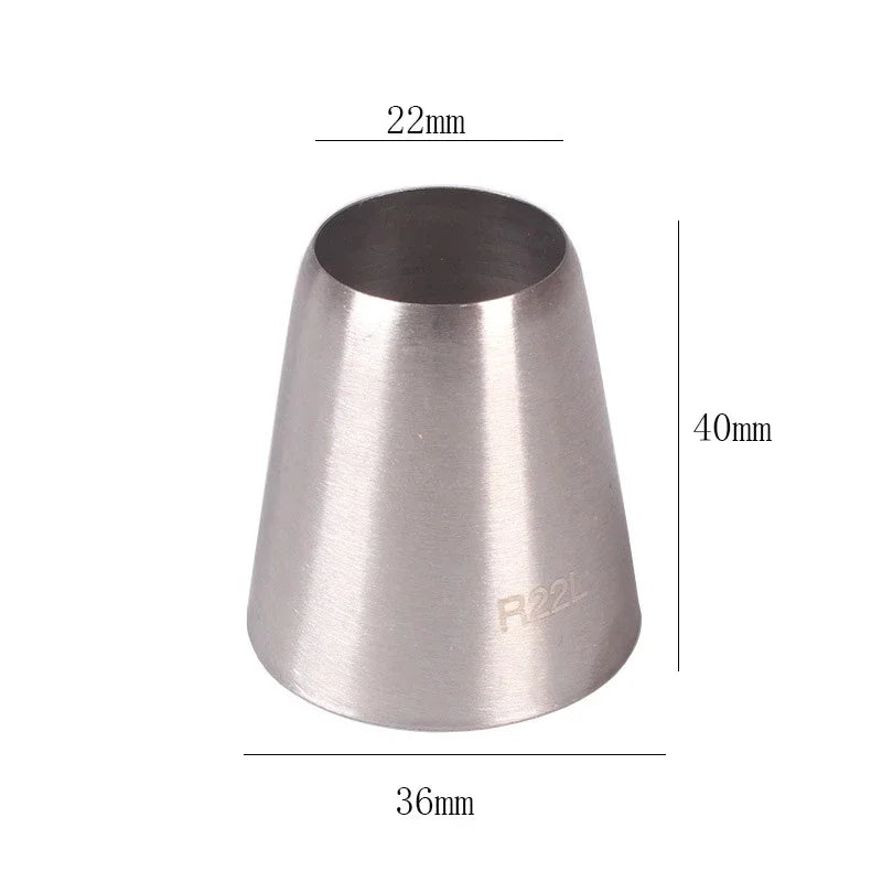 1-9Pcs Round Writting Icing Piping Nozzles For Cake Decorating Cupcake Baking Pastry Tools Confectionery Kitchen Gadgets New