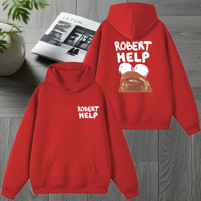 High Quality MARCUS THE WORM Double Sided Graphic Sweatshirt New Men women harajuku Fleece Casual pullover Unisex Winter Hoodies