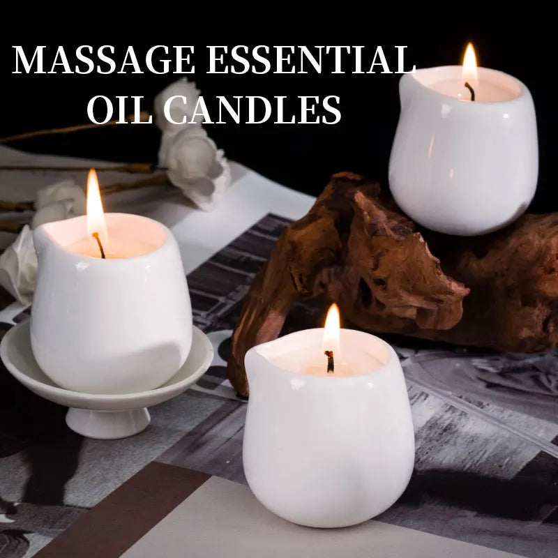 Sweet orange Low Temperature Massage Essential Oil Candle Heating Full Body Back SPA Flirtation Romantic home decor valentines