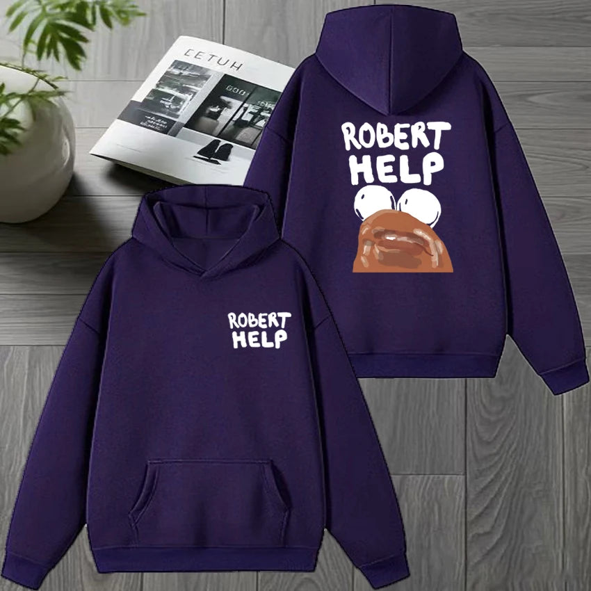 High Quality MARCUS THE WORM Double Sided Graphic Sweatshirt New Men women harajuku Fleece Casual pullover Unisex Winter Hoodies