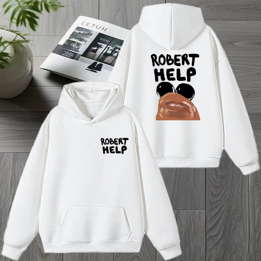 High Quality MARCUS THE WORM Double Sided Graphic Sweatshirt New Men women harajuku Fleece Casual pullover Unisex Winter Hoodies