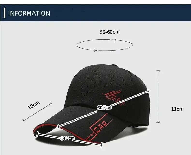 Summer  Long Brim Men Hats, Baseball Caps, Spring Casual, Outdoor Sun, Fishing Hats, Sunscreens, Shade Caps, Women Official Web