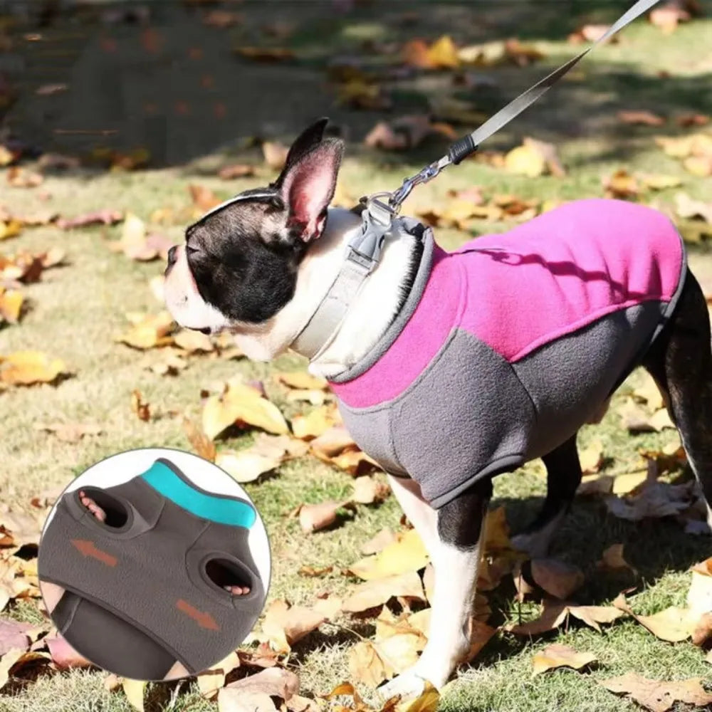 Pet Sweatshirt Clothes Dog Sweatshirt Winter for Medium Dog Puppy Warm Super Stretch Sweatshirt Hoodies Dog Warm Fleece Vest