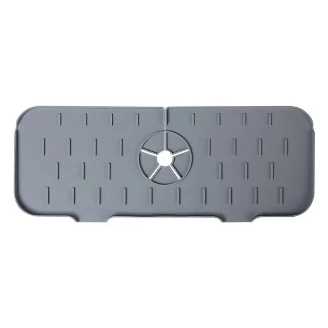 Faucet Absorbent Pad Silicone Kitchen Sink Splash Guard Drain Pad Splash Catching Pad Countertop Protector Kitchen Gadgets For