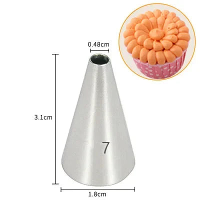1-9Pcs Round Writting Icing Piping Nozzles For Cake Decorating Cupcake Baking Pastry Tools Confectionery Kitchen Gadgets New