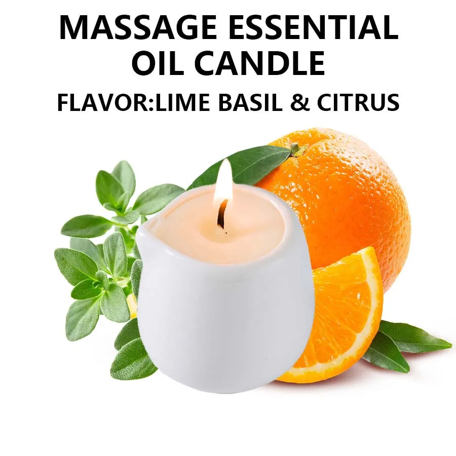Sweet orange Low Temperature Massage Essential Oil Candle Heating Full Body Back SPA Flirtation Romantic home decor valentines