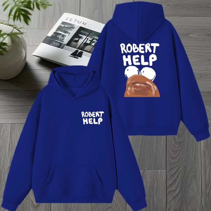 High Quality MARCUS THE WORM Double Sided Graphic Sweatshirt New Men women harajuku Fleece Casual pullover Unisex Winter Hoodies