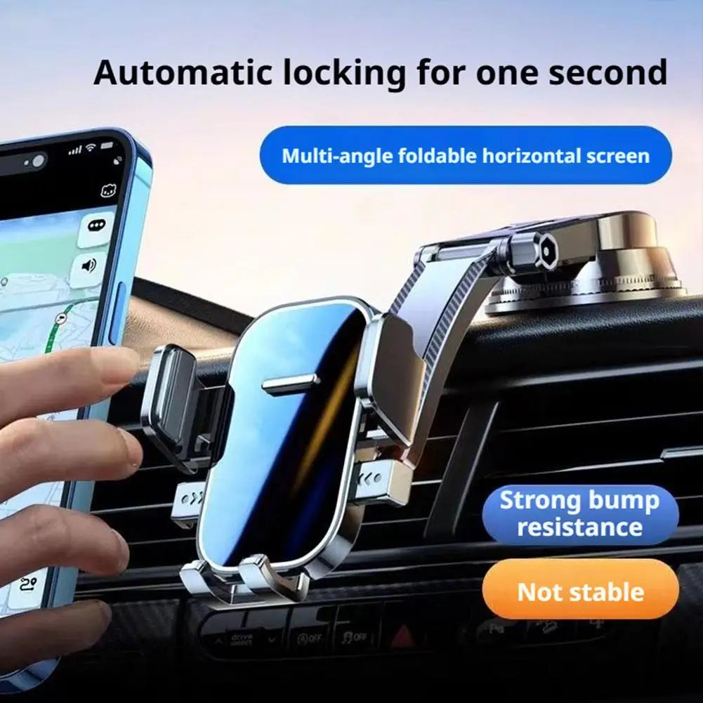 Car Universal Mobile Phone Stand Car Suction Cup Rotation Adjustment Center Console Fixed Navigation Support Car Phone Holder
