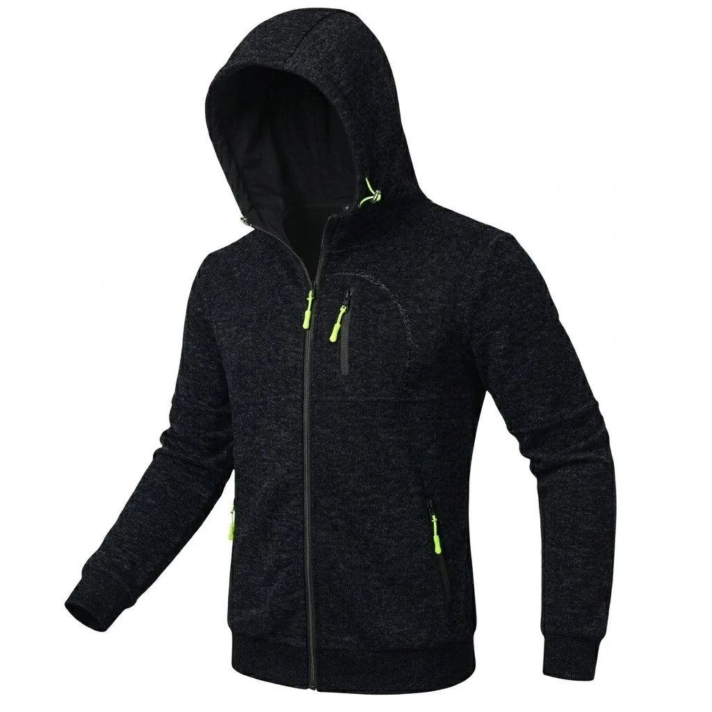 New Zipper Casual Hoodies for Men Outdoor Zip Up Sweatshirts Luxury Work Hoodie Men Fitness Sport Gym Man Fashion Jacket Coats