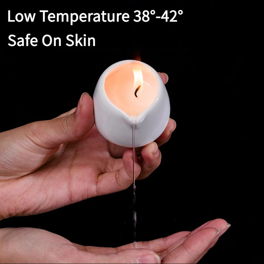 Sweet orange Low Temperature Massage Essential Oil Candle Heating Full Body Back SPA Flirtation Romantic home decor valentines