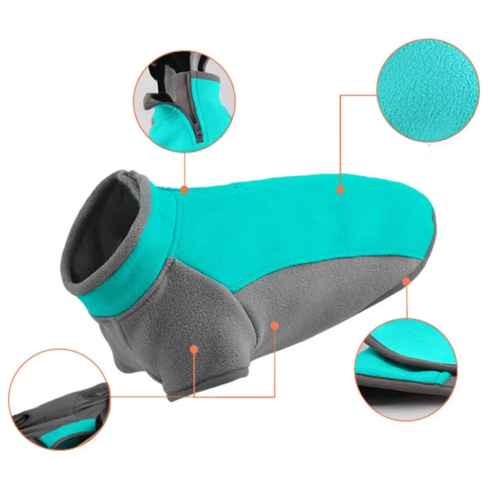 Pet Sweatshirt Clothes Dog Sweatshirt Winter for Medium Dog Puppy Warm Super Stretch Sweatshirt Hoodies Dog Warm Fleece Vest