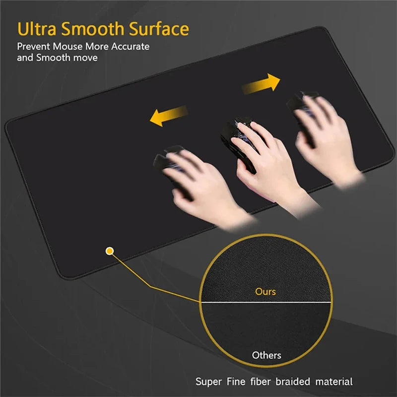 Albedo Mouse Pad Large Computer Office Game Table Mats Rubber Anti-slip Gaming Keyboard coaster Long PC Desk Pads Mousepad Anime