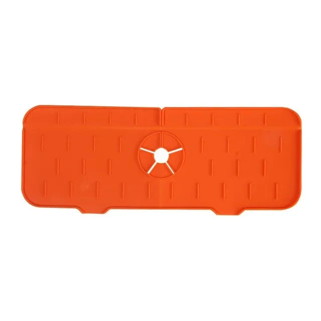 Faucet Absorbent Pad Silicone Kitchen Sink Splash Guard Drain Pad Splash Catching Pad Countertop Protector Kitchen Gadgets For