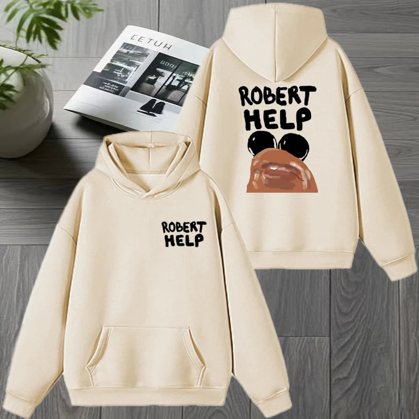 High Quality MARCUS THE WORM Double Sided Graphic Sweatshirt New Men women harajuku Fleece Casual pullover Unisex Winter Hoodies