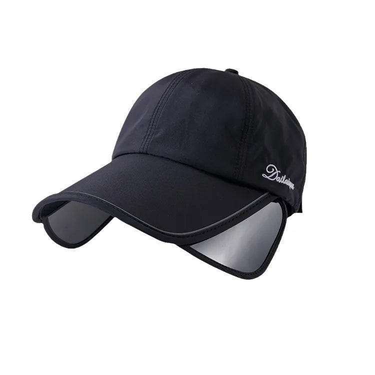 Summer Sun Hat for Women, Enlarged and Widened Brim, Outdoor Sports, Empty Top Duckbill Hat, Tied Ponytail Sun Hat