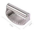 Stainless Steel Manual Garlic Press Multi-function Curved Garlic Grinding Slicer Chopper Kitchen Garlic Presses Cooking Gadgets